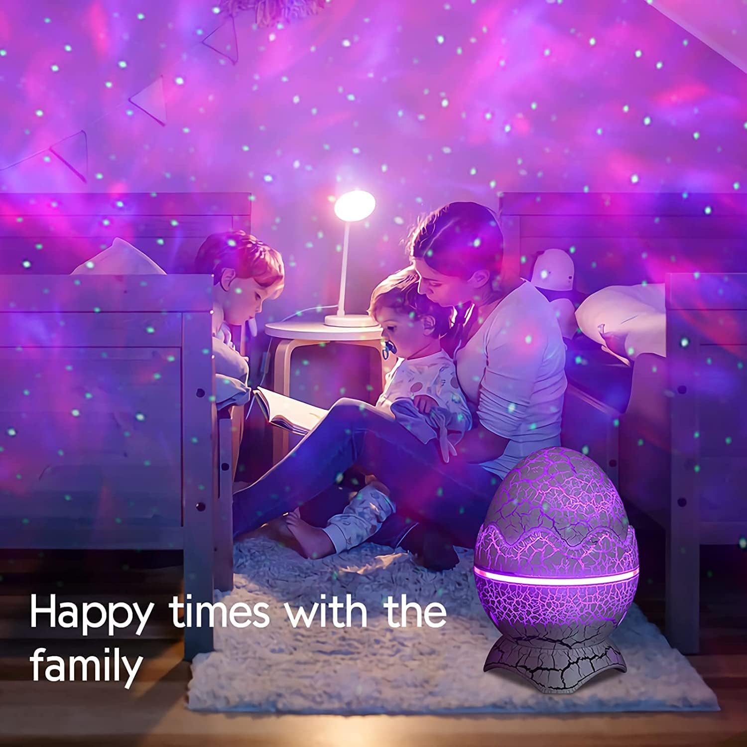 Starlux Nebula Star Projector – Mindful Bedtime Companion with 19 Nature Sounds and Dimmable Light