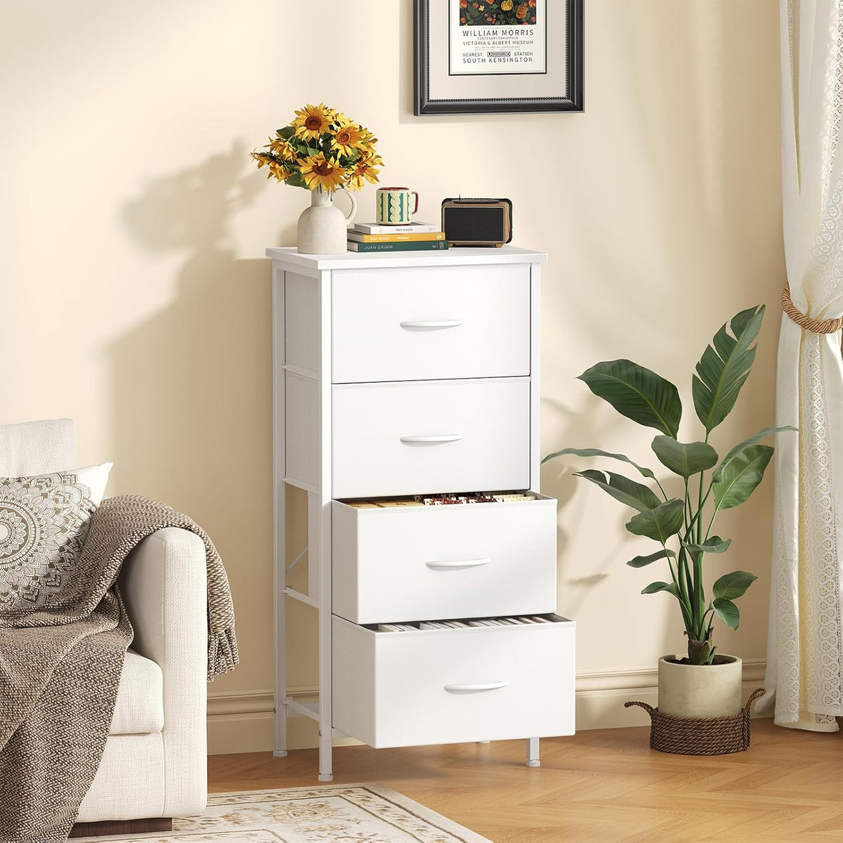 steel frame with water-resistant engineered wood top for daily durability