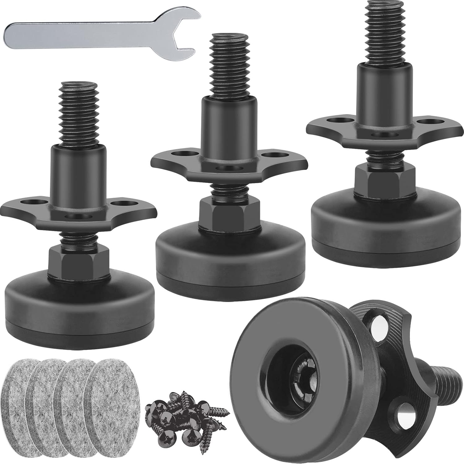 steel t-nut, thread insert, and base supporting 330 lbs per foot (1320 lbs per 4-pack)