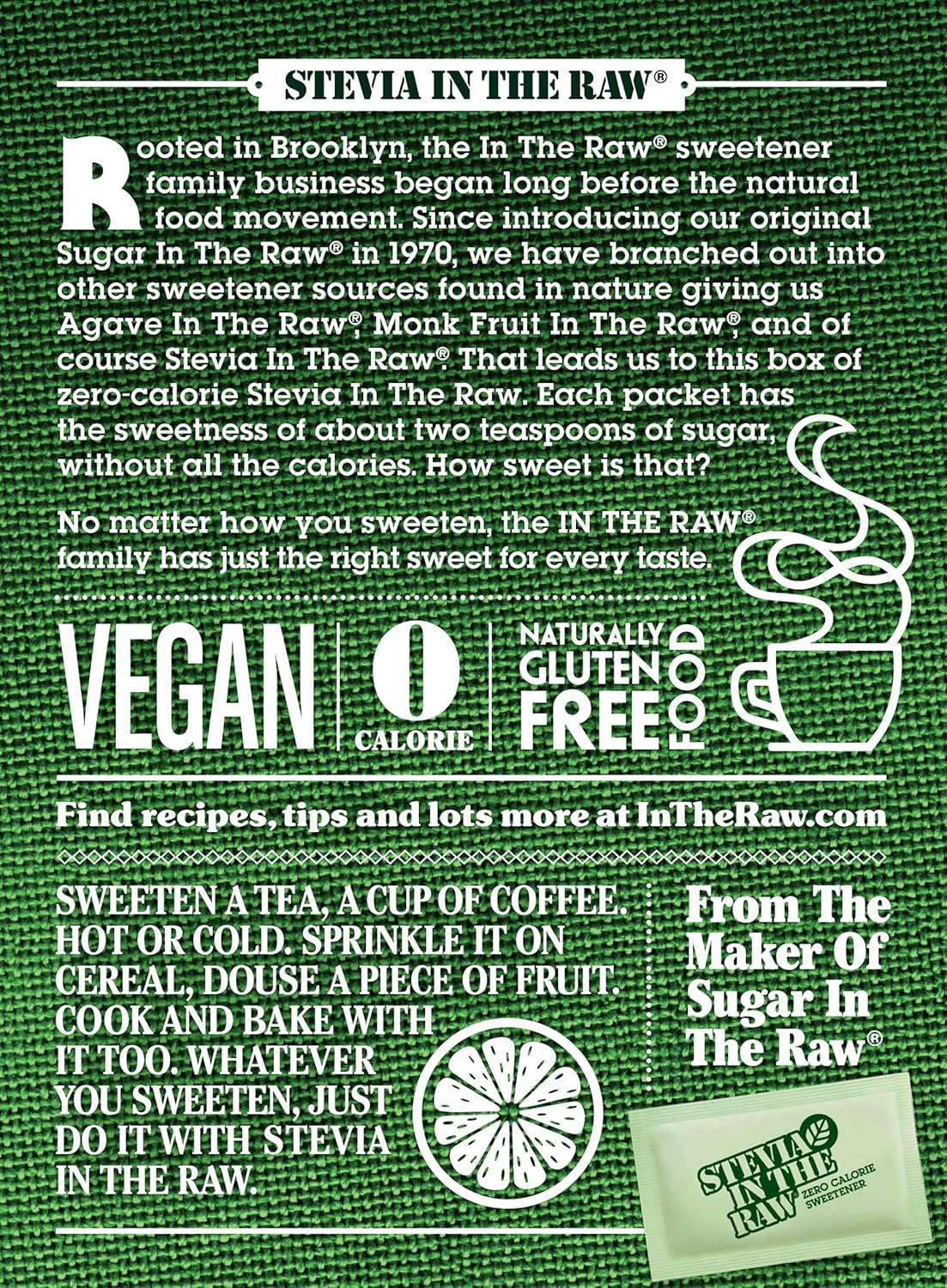 Stevia In The Raw Zero Calorie Sweetener Packets – Daily Self-Care Ritual for Blood Sugar Wellness at Home or Office