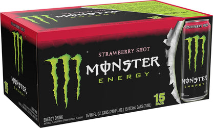 strawberry flavor variant on monster's classic energy base