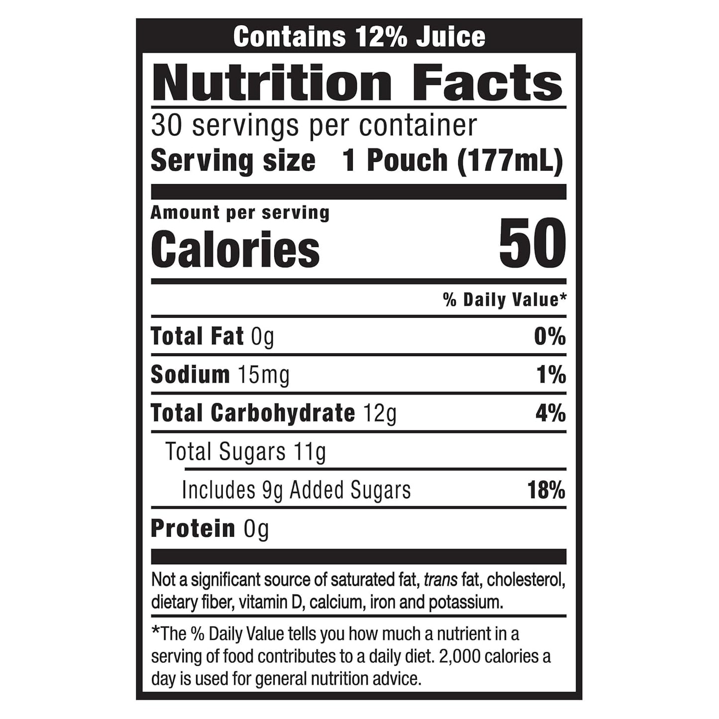 strawberry kiwi flavor made from pear, strawberry, and apple juice concentrates