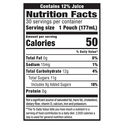 strawberry kiwi flavor made from pear, strawberry, and apple juice concentrates