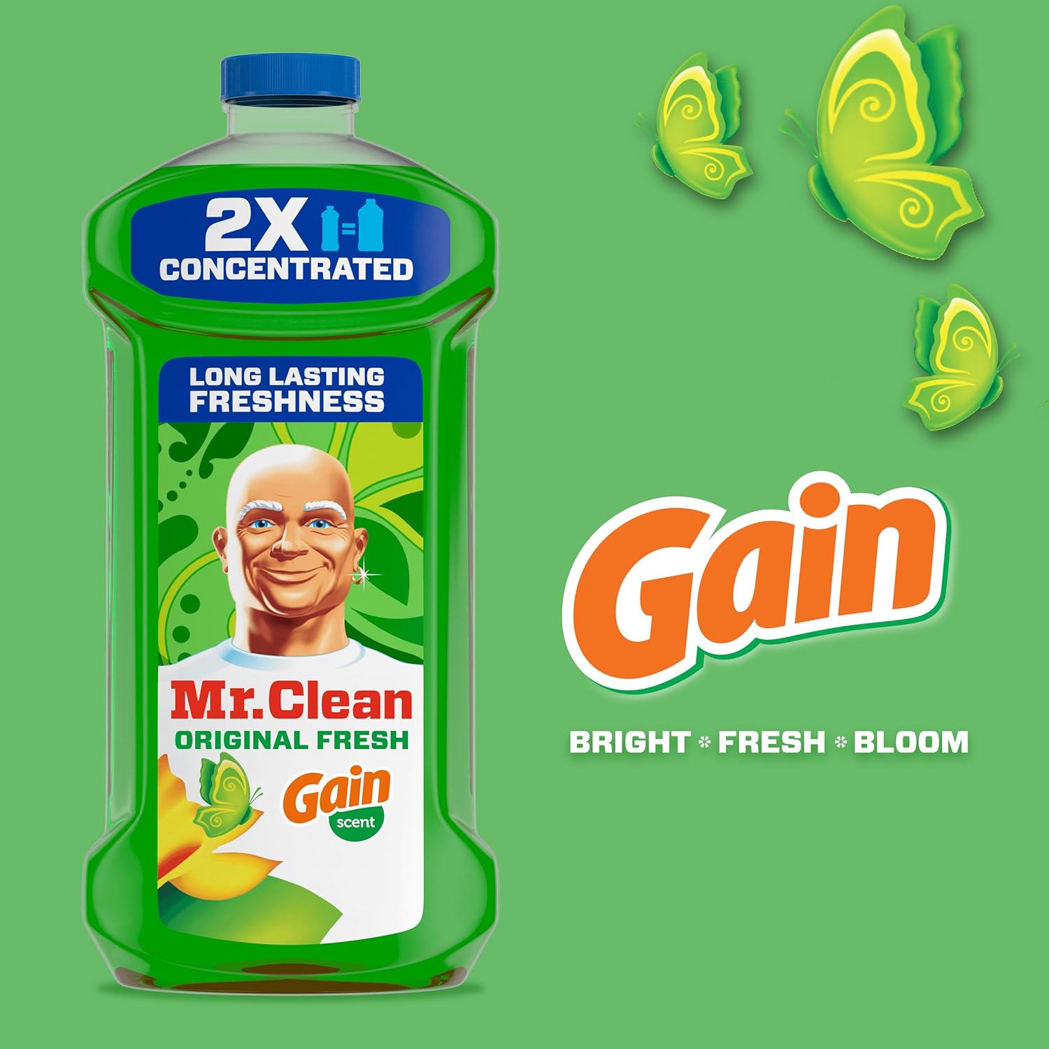 streak-free cleaning performance on glass and hard surfaces