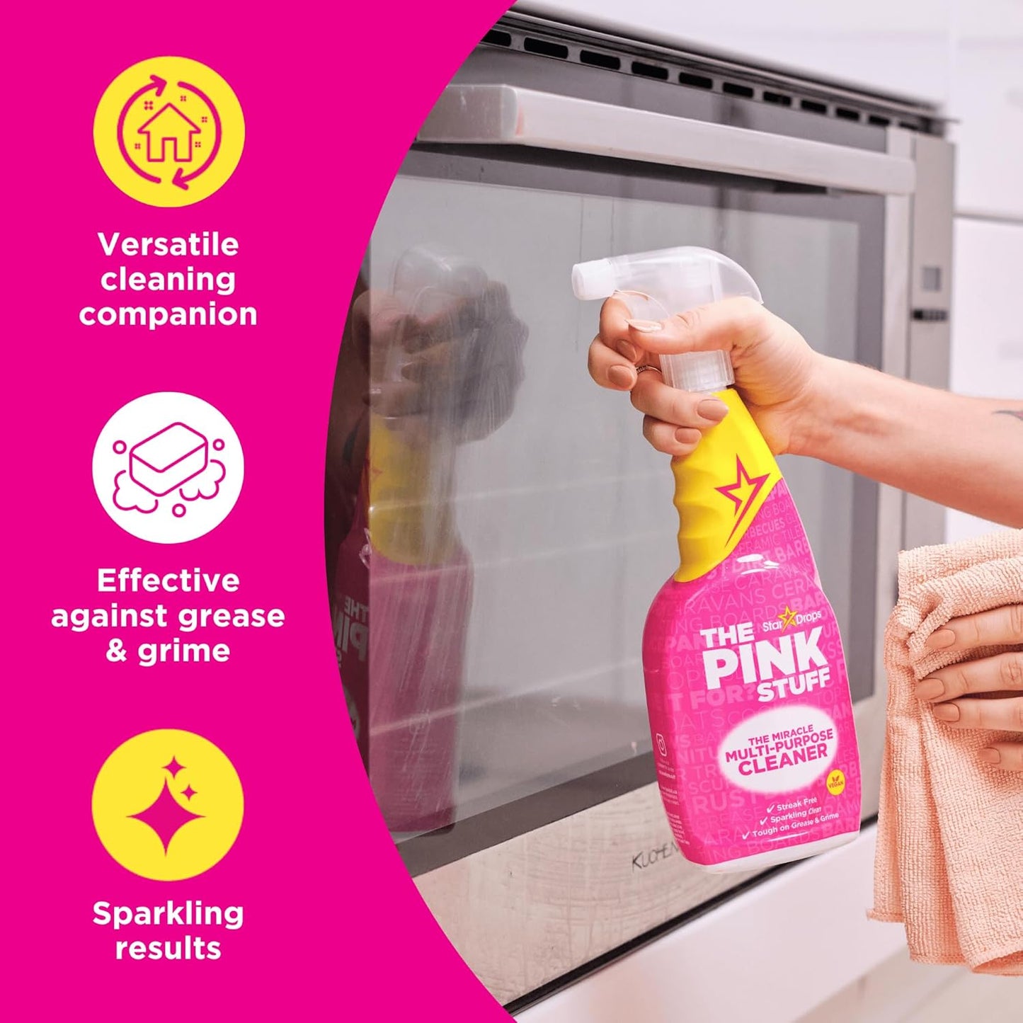 streak-free finish with no residue left behind