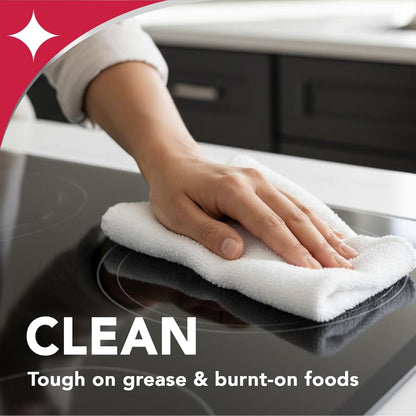streak-free, no-rinse technology for clear, residue-free glass and ceramic