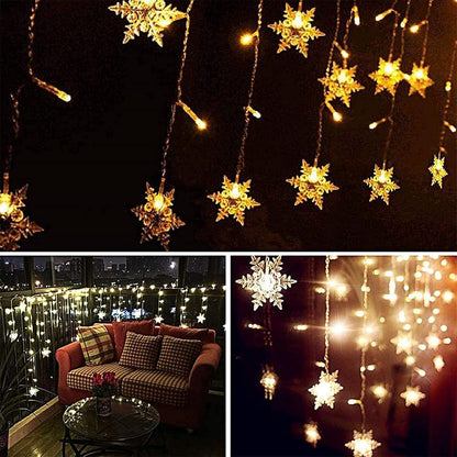 String Lights LED Curtain Light – 3.5m Fairy Light Backdrop for Living Room Window, Warm White 2700K