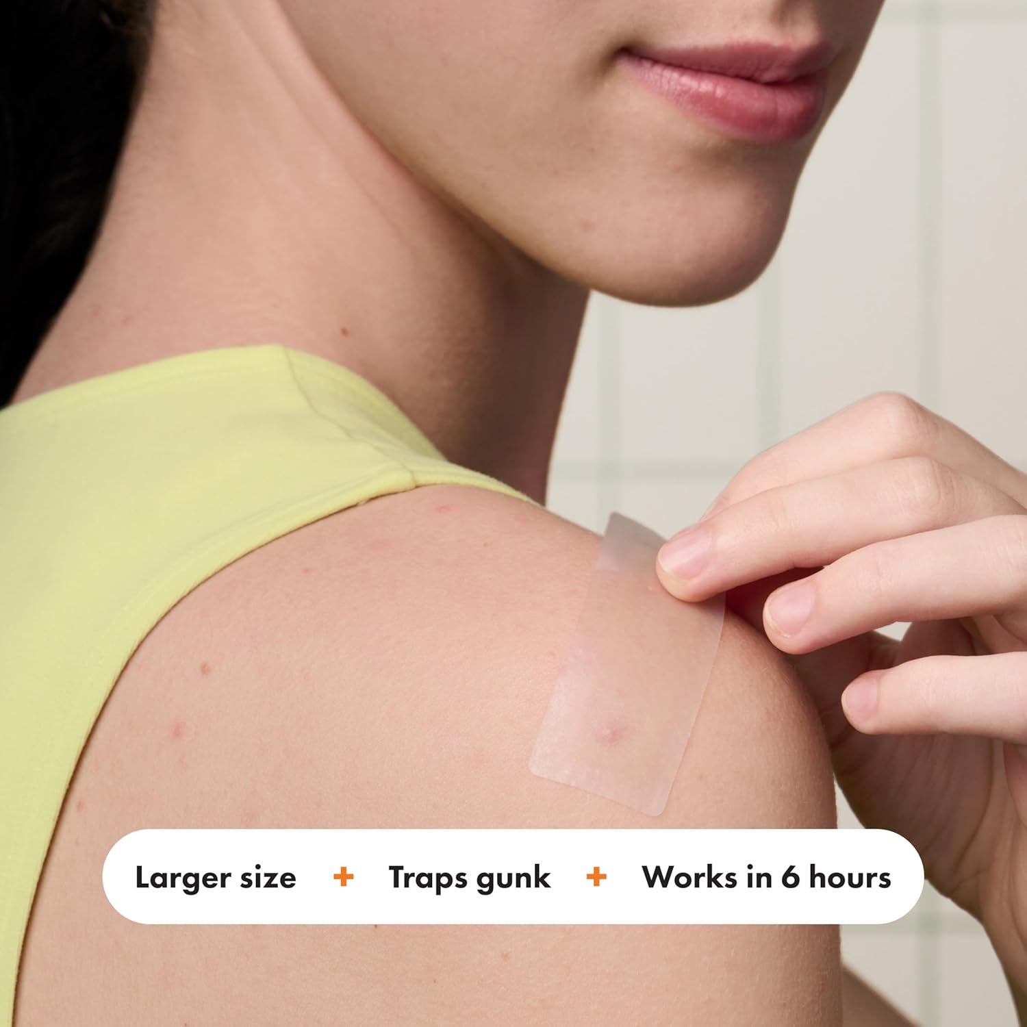 strong adhesive rated to stay on overnight and through daily activity