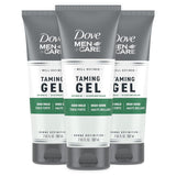 Dove Men+Care Strong Hold Styling Gel – Alcohol-Free Caffeine Grooming Ritual for Sensitive Scalps, 7 oz 3-Pack