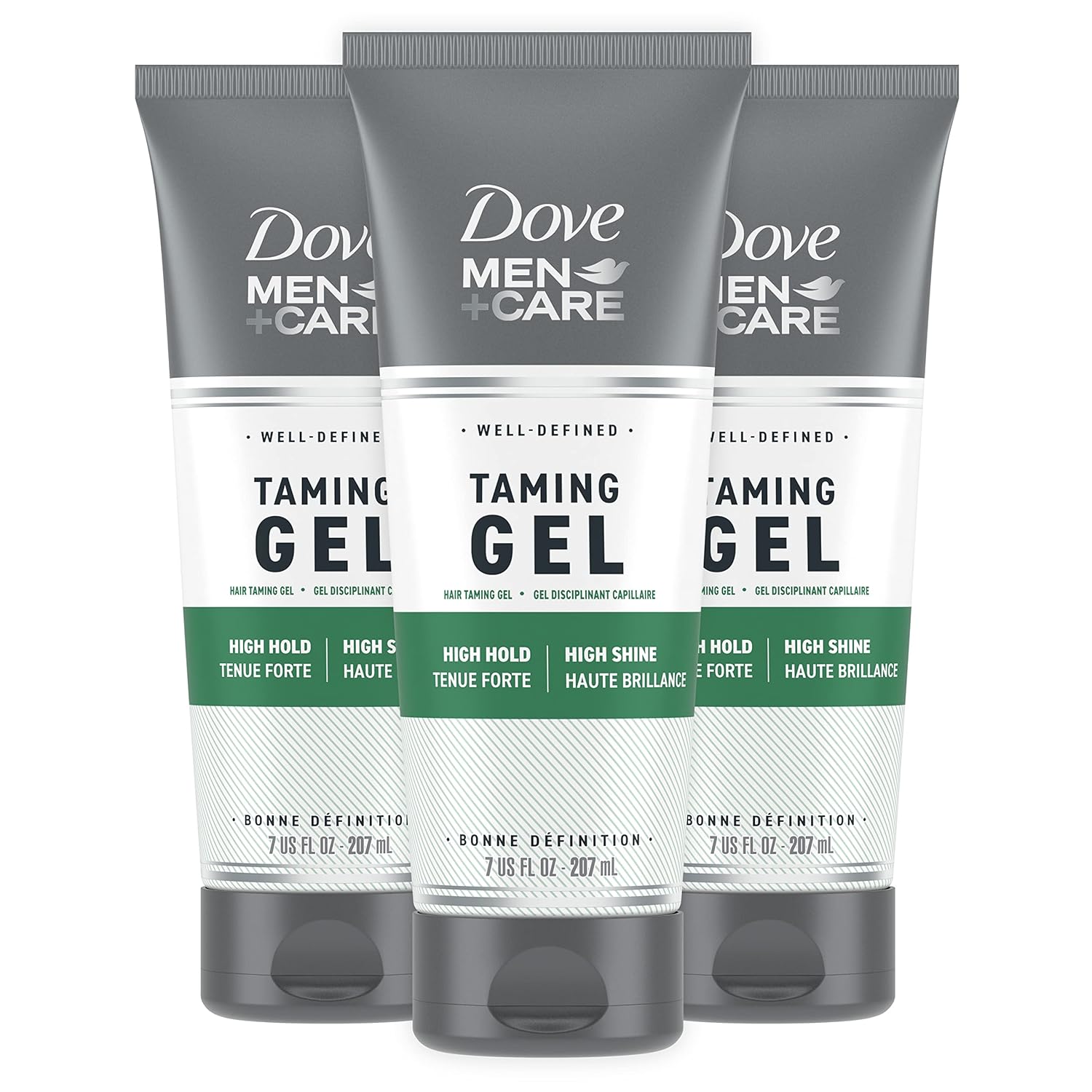 strong-hold styling gel formula for controlled wet-look styles