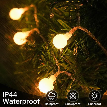 suddus 2700K Warm White Globe String Lights – Calming Bedtime Reading Light with 6hr Auto Timer for Nightly Wind-Down