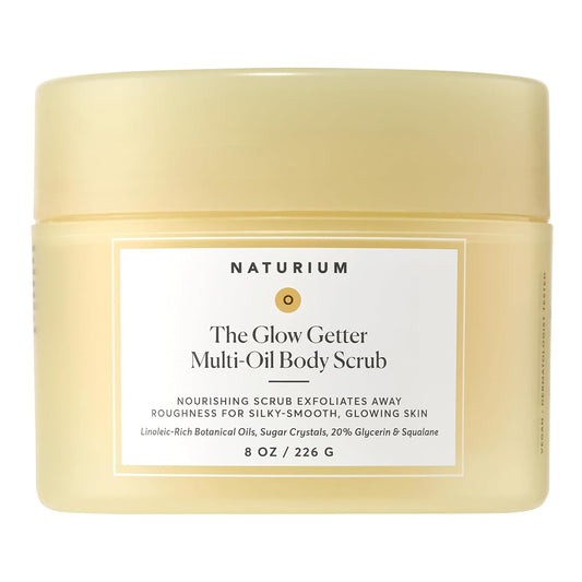 sugar crystal physical exfoliant for visible texture improvement