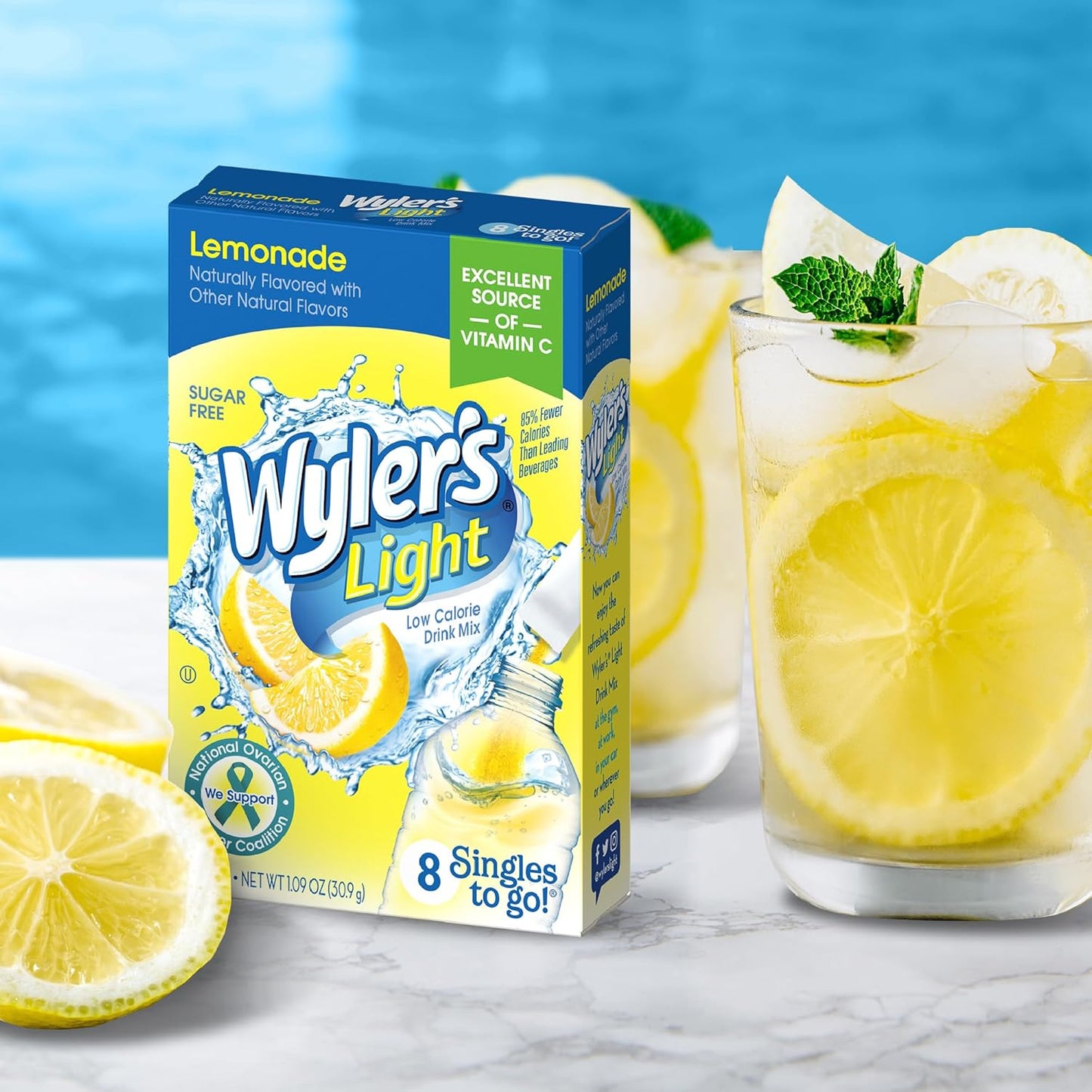 sugar-free formula sweetened with aspartame and acesulfame potassium