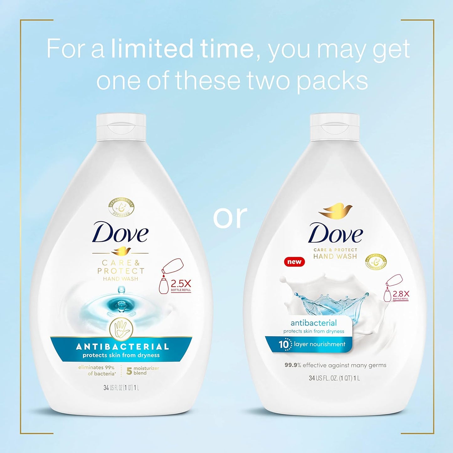 sulfate-free and paraben-free gentle cleansers described as 'as mild as water'
