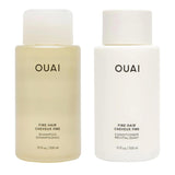 OUAI Fine Hair Shampoo and Conditioner Set - Parisian Luxury Volumizing Duo for the Elevated Home Vanity