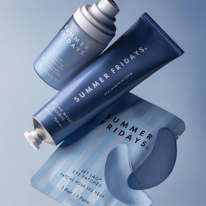 Summer Fridays Jet Lag Under Eye Patches – Self-Care Ritual for Your Bedroom Vanity, 10-Minute De-Puffing Reset