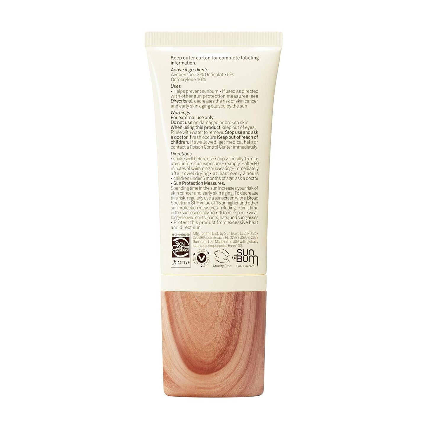 Sun Bum Daily SPF 30 Travel Size – Portable Tinted Sunscreen for Beach & Poolside Adventures