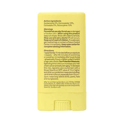 Sun Bum Kids SPF 50 Clear Face Stick – TSA Approved Travel Size Sunscreen for Carry-Ons, Diaper Bags, and Beach Totes