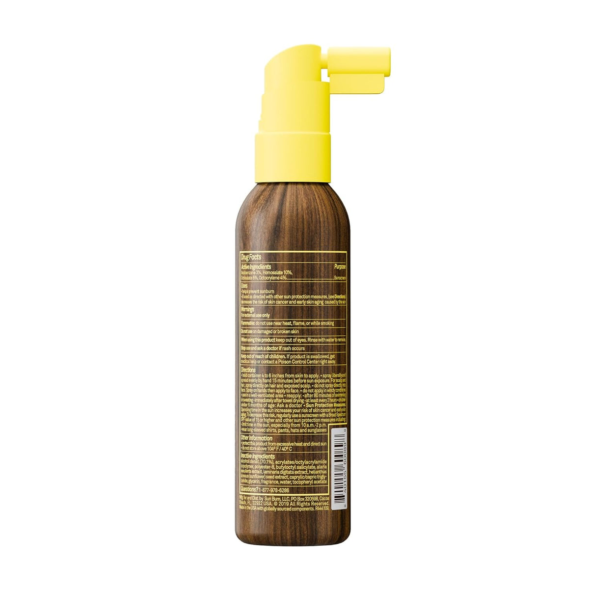 Sun Bum Original SPF 30 Scalp and Hair Mist – Sunburn Prevention for Exposed Scalp and Part Line, Broad Spectrum UVA UVB