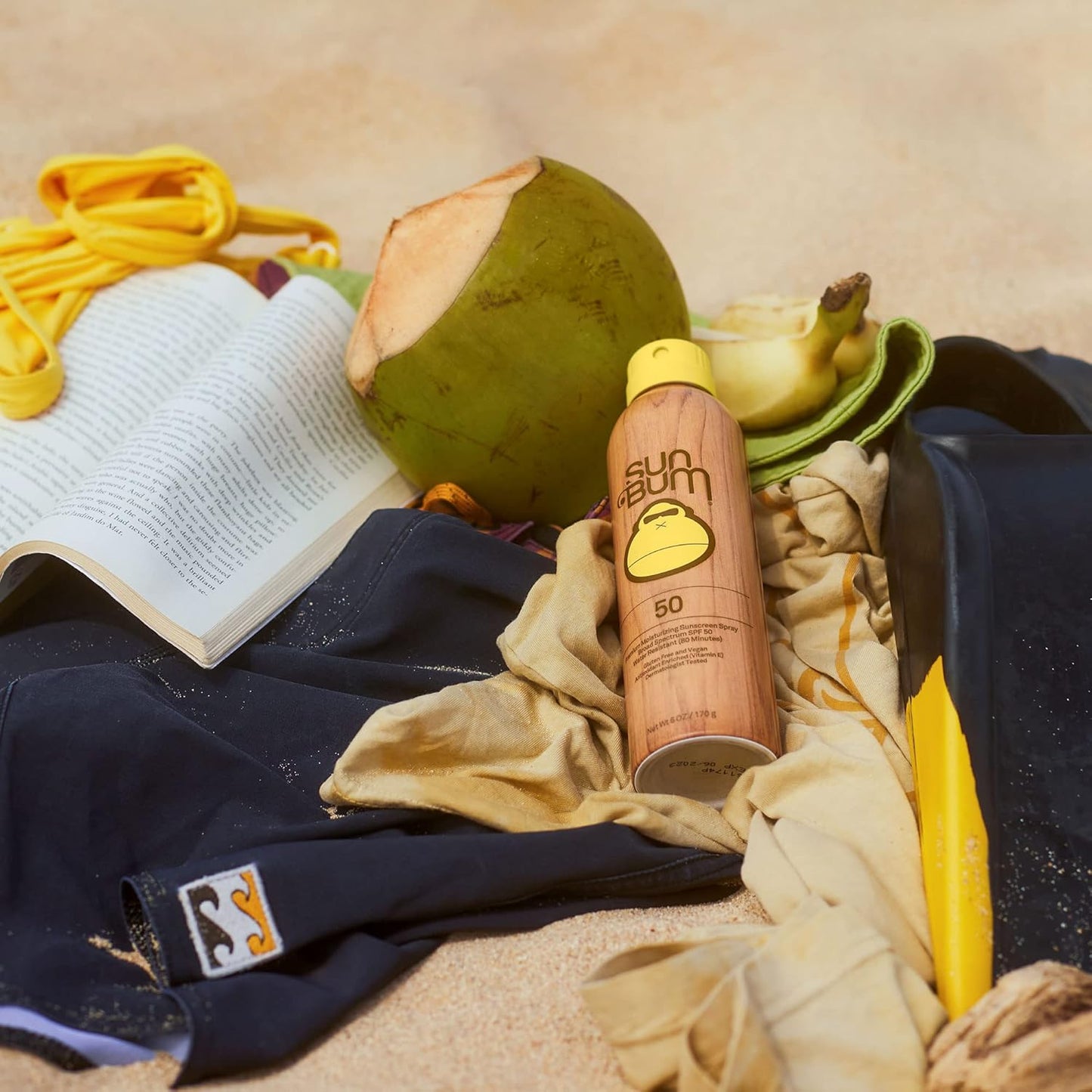 Sun Bum Original SPF 50 Sunscreen Body Spray - Broad Spectrum Reef-Safe Sun Protection for Beach Days, Surf Sessions, and Patio Lounging - 6 oz