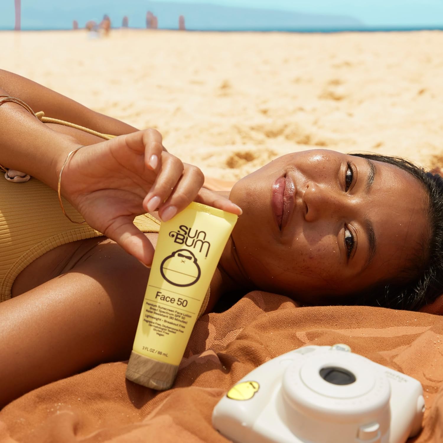 Sun Bum SPF 50 Face Lotion - Patio and Camping Sun Protection - Fragrance Free Travel Size 3 oz