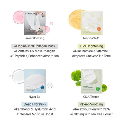 SUNGBOON EDITOR Deep Collagen Overnight Mask – Thoughtful Birthday Gift for Her, Korean Glass Skin Treatment for Women