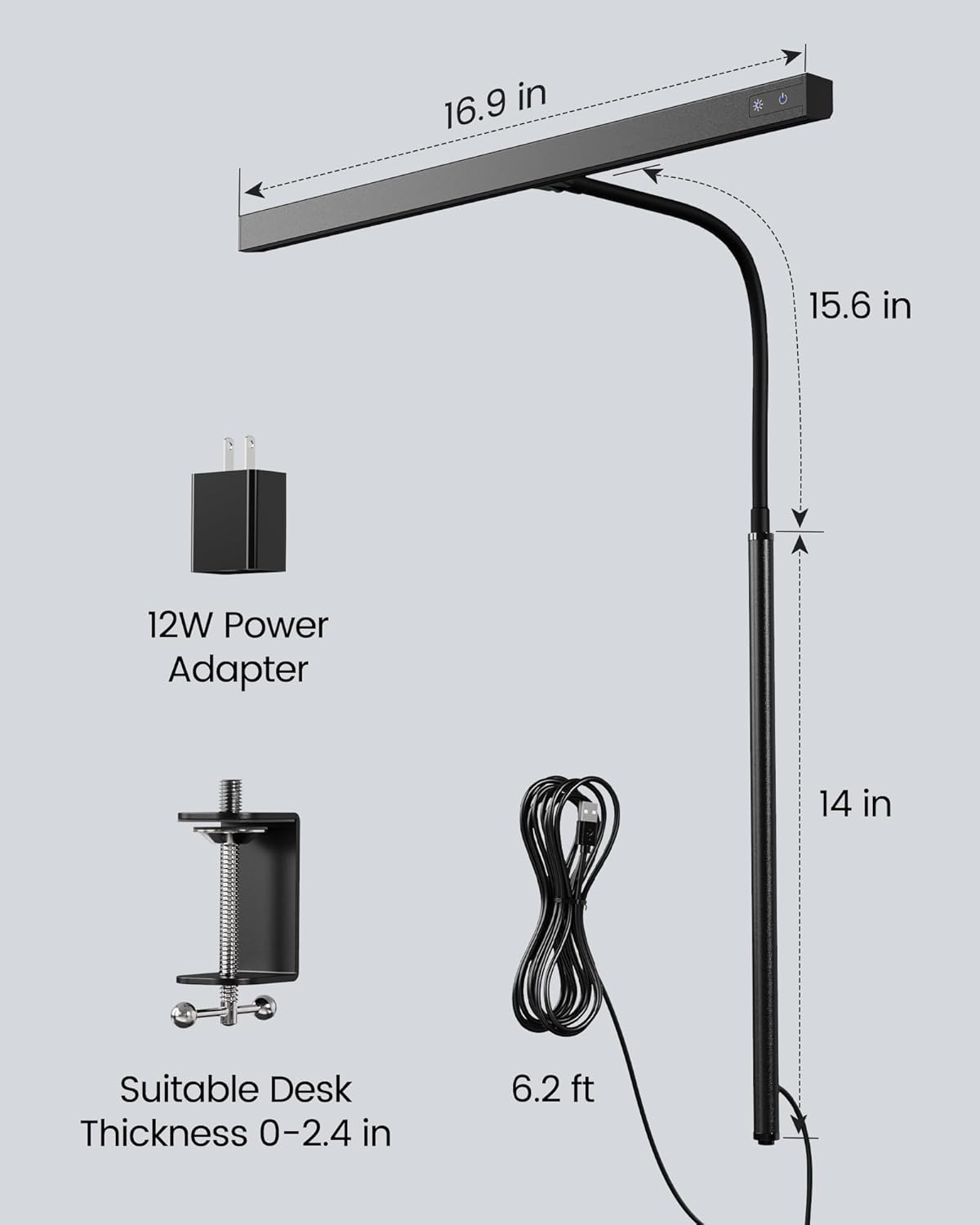 SUPERDANNY LED Desk Lamp – Thoughtful Gift for Remote Workers and College Students
