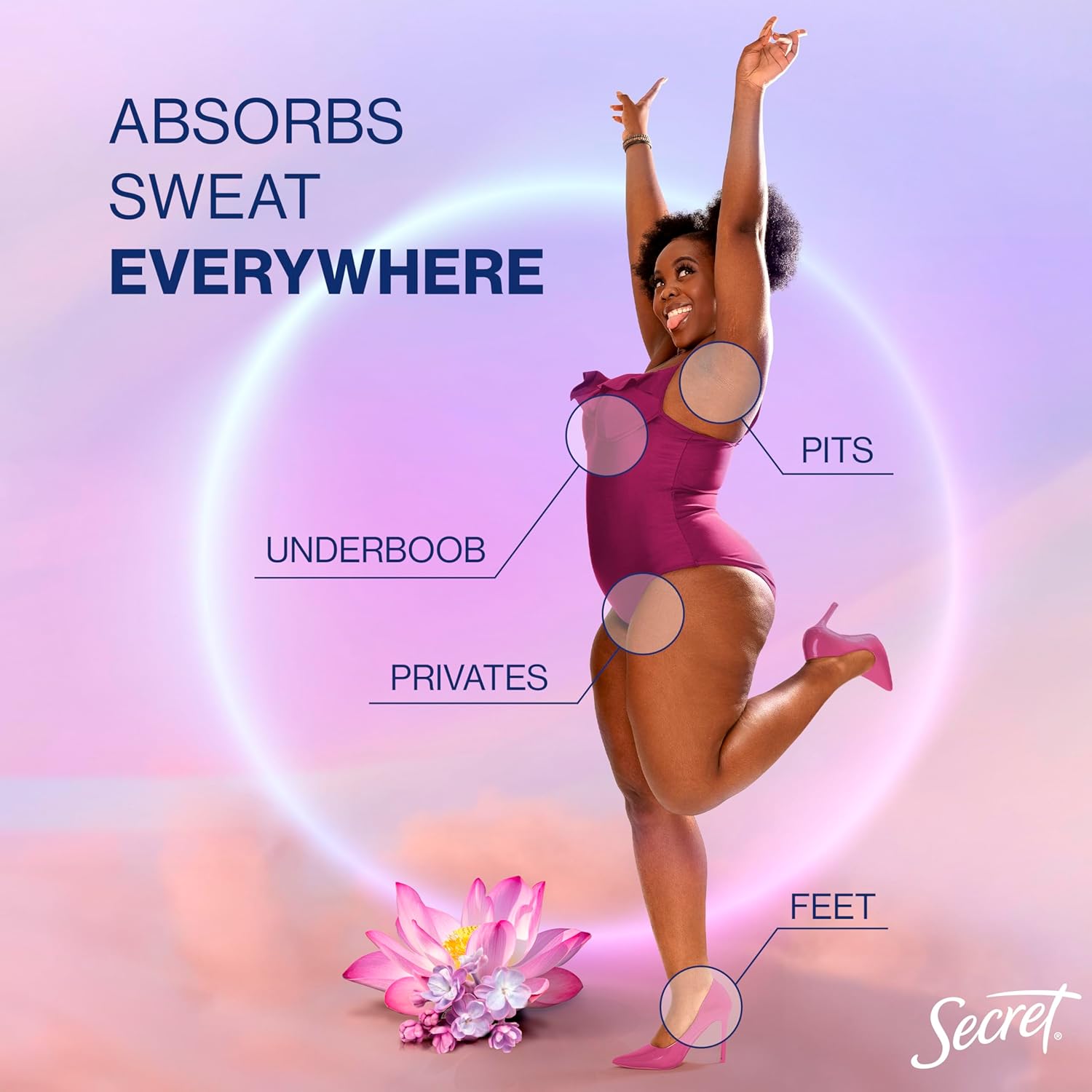 sweat-absorbing stick formula for a dry-feel finish