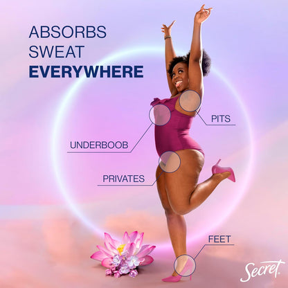 sweat-absorbing stick formula for a dry-feel finish