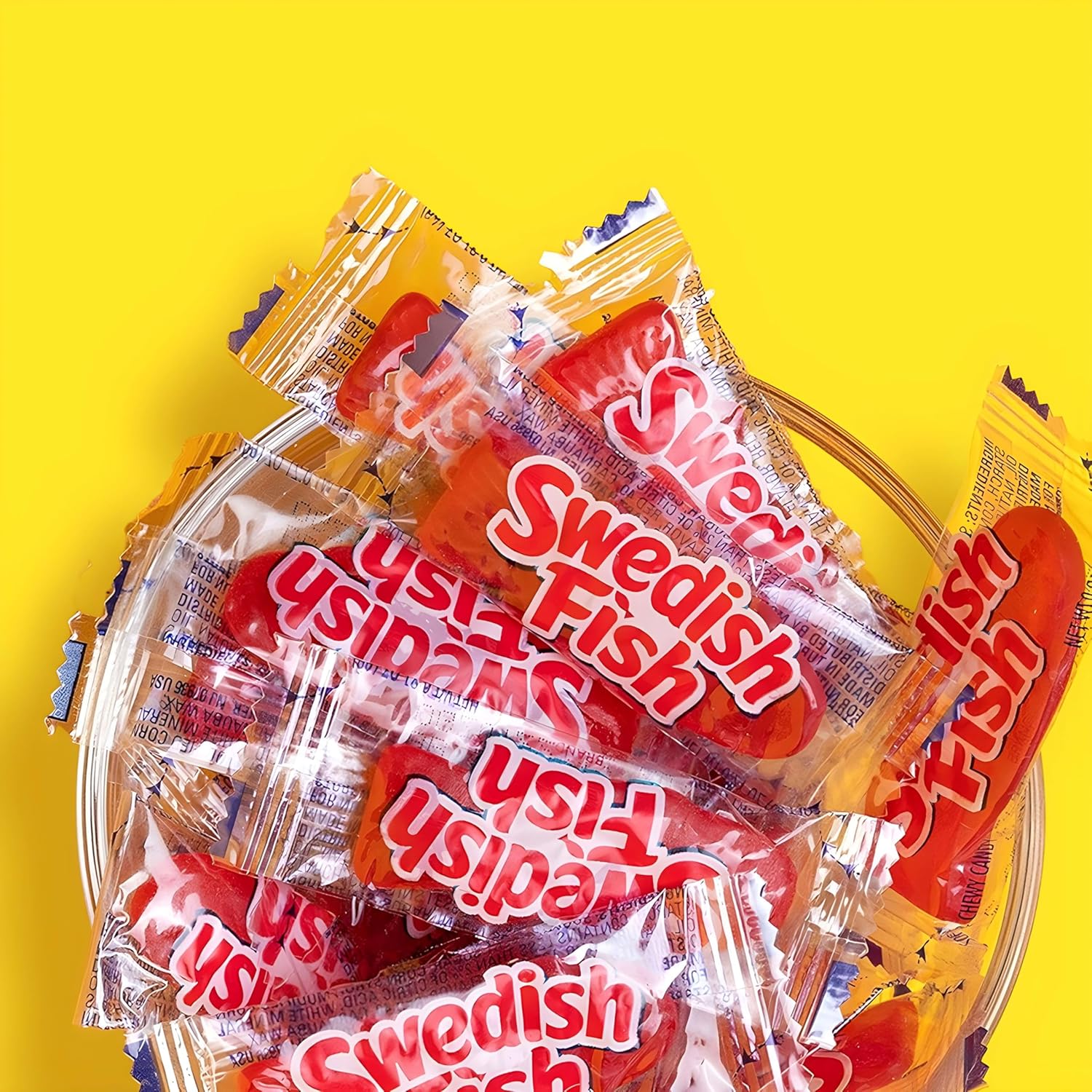 SWEDISH FISH Individually Wrapped Gummy Candy – Holiday Stocking Stuffers and Christmas Candy Bowl Gift, 240 Count Box