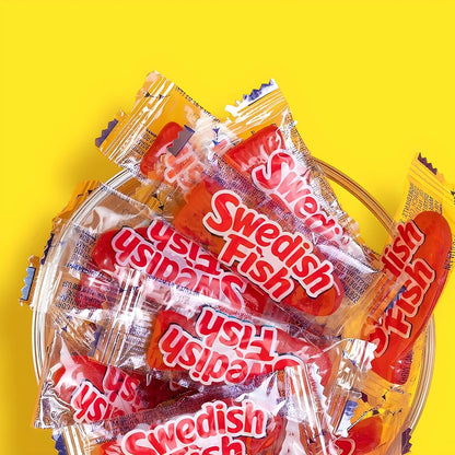 SWEDISH FISH Individually Wrapped Gummy Candy – Holiday Stocking Stuffers and Christmas Candy Bowl Gift, 240 Count Box