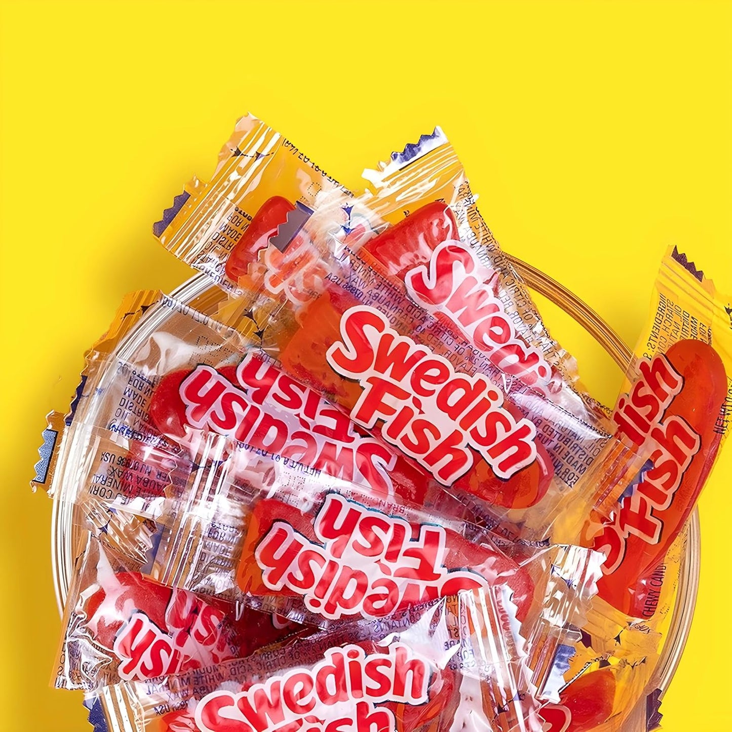 SWEDISH FISH Individually Wrapped Gummy Candy – Kids Birthday Party Favor Bags and Trick-or-Treat Handouts, 240 Count Box