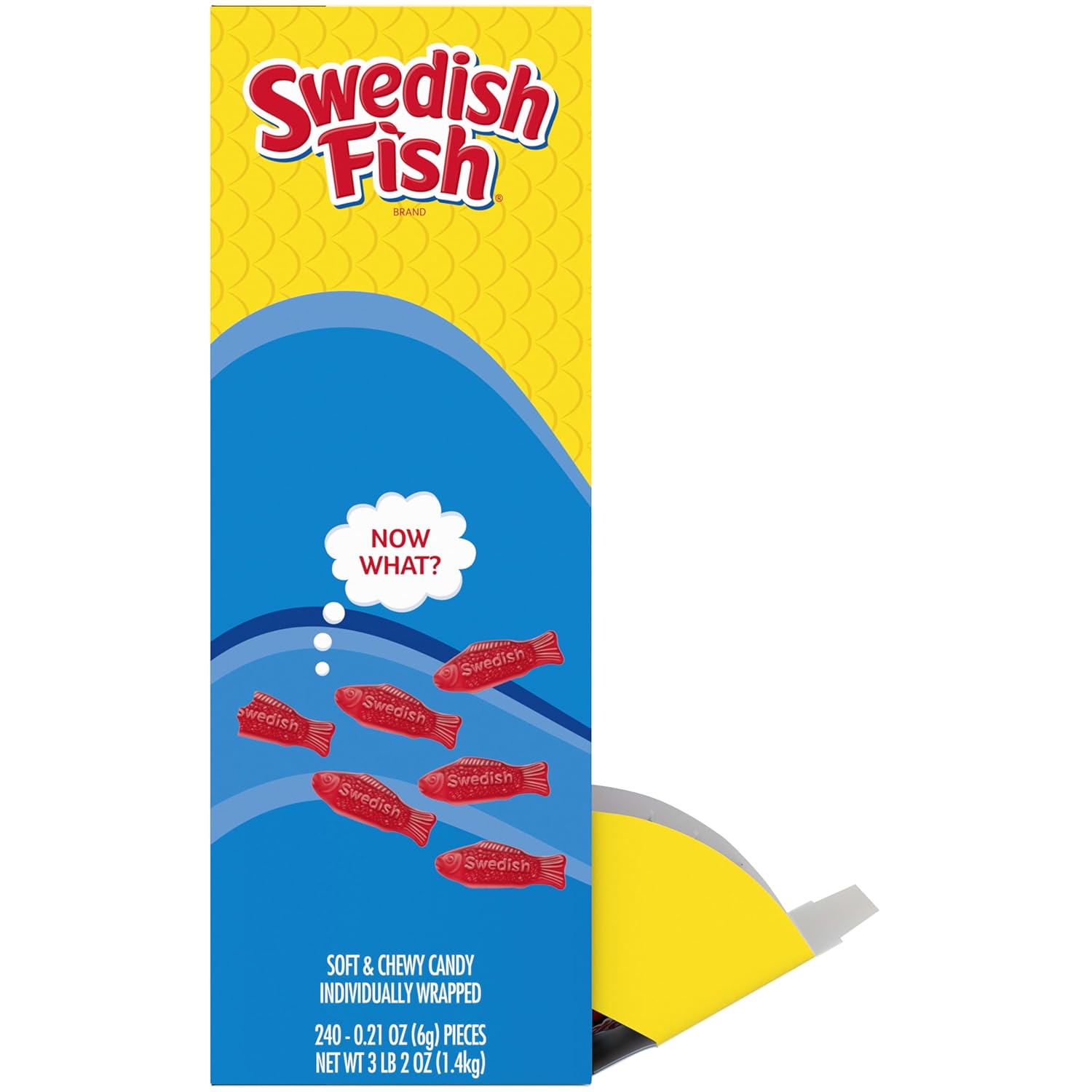 SWEDISH FISH Individually Wrapped Gummy Candy – Kids Birthday Party Favor Bags and Trick-or-Treat Handouts, 240 Count Box