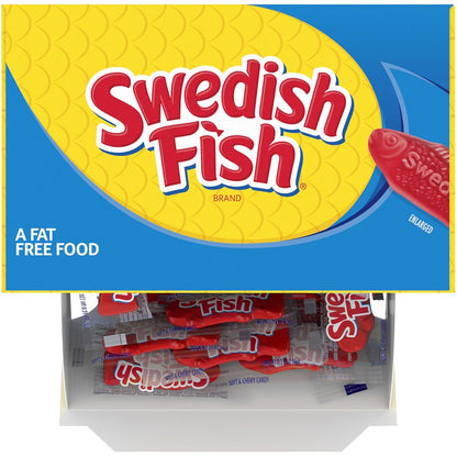 SWEDISH FISH Individually Wrapped Gummy Candy – Kids Birthday Party Favor Bags and Trick-or-Treat Handouts, 240 Count Box