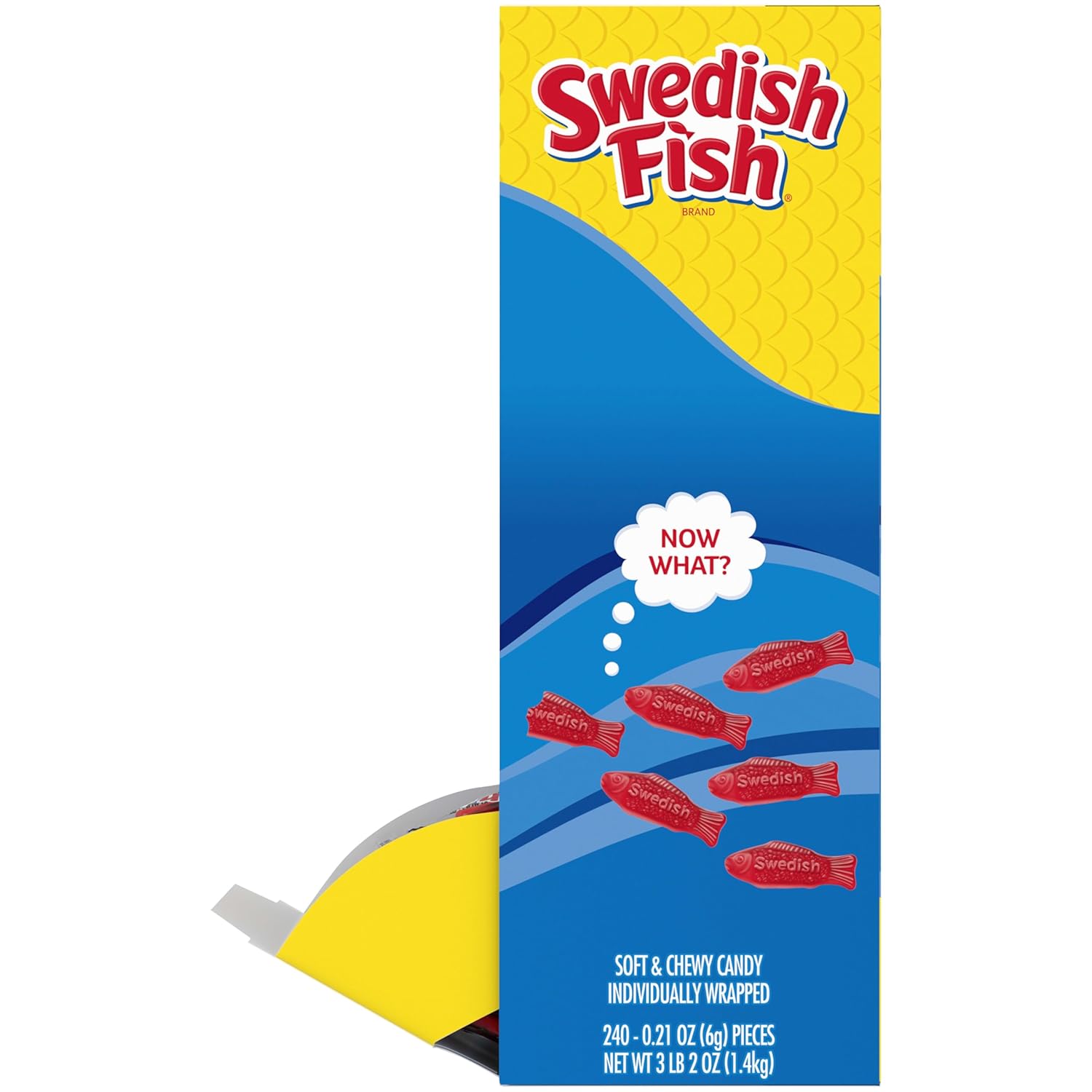 SWEDISH FISH Individually Wrapped Gummy Candy – Kids Birthday Party Favor Bags and Trick-or-Treat Handouts, 240 Count Box