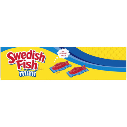 Swedish Fish Mini Chewy Candy – Easter Basket Stuffer and Halloween Trick-or-Treat Bags for Kids, 24 Count