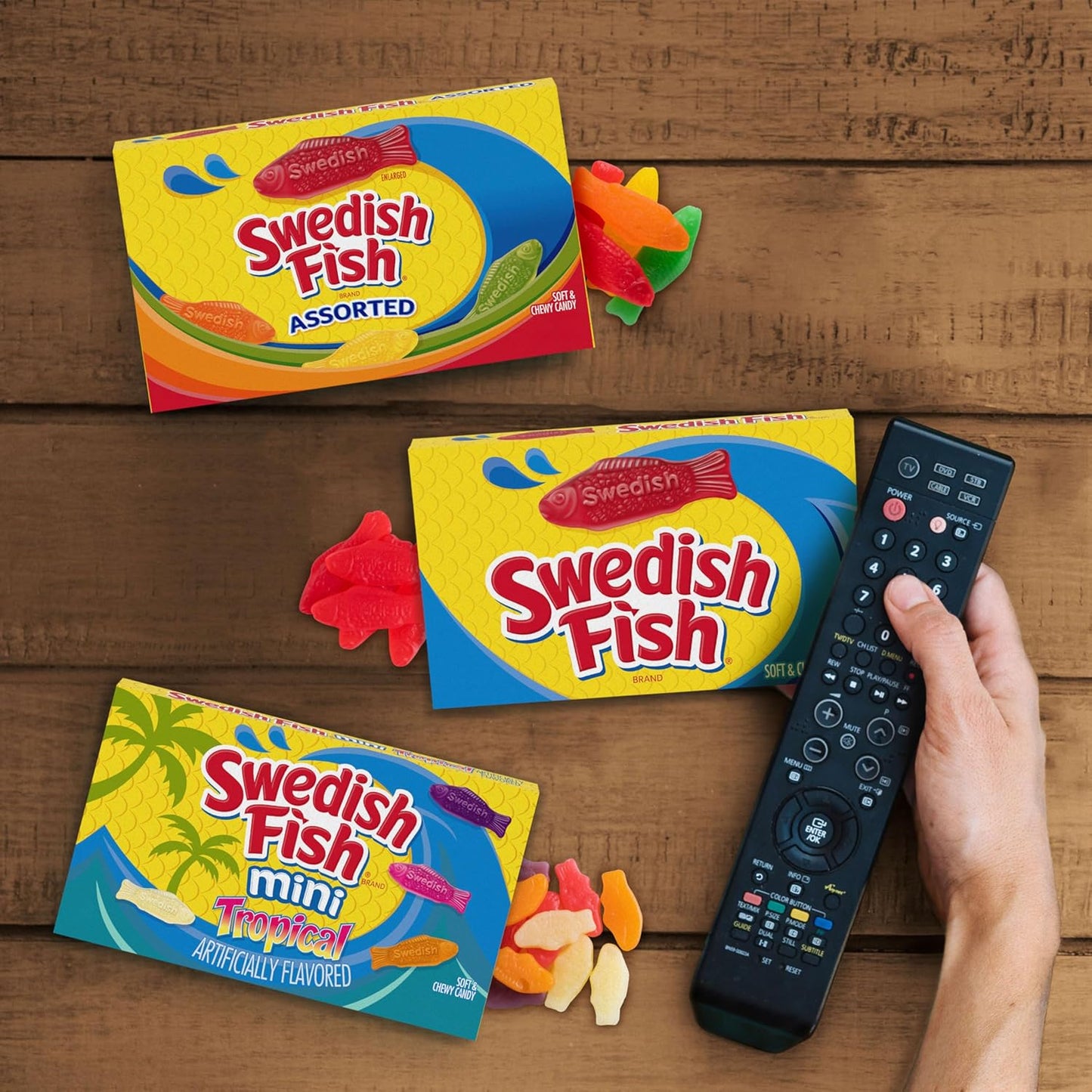 SWEDISH FISH Soft & Chewy Candy Care Package for Adult Child After Surgery, 12 Pack 3.1 oz Boxes