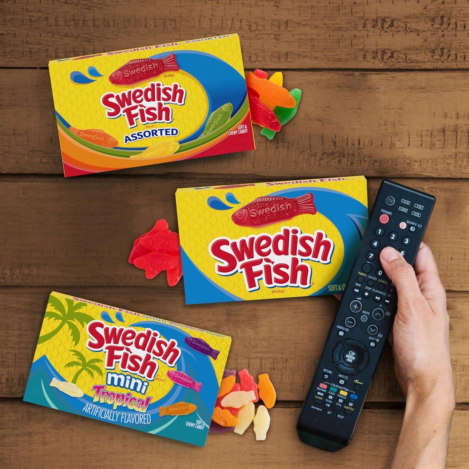 SWEDISH FISH Soft & Chewy Candy Care Package for Adult Child After Surgery, 12 Pack 3.1 oz Boxes