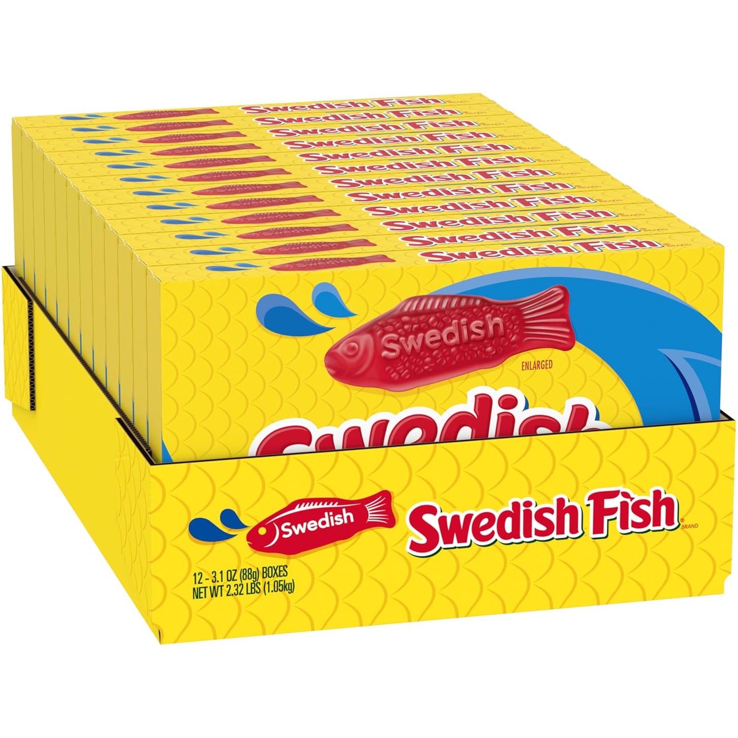 SWEDISH FISH Soft & Chewy Candy Care Package for Adult Child After Surgery, 12 Pack 3.1 oz Boxes
