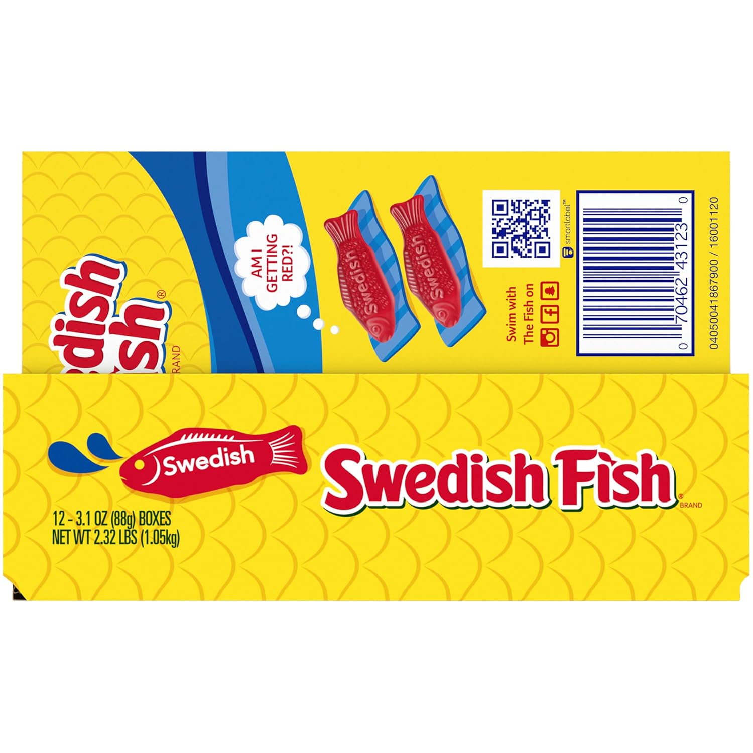 SWEDISH FISH Soft & Chewy Candy Care Package for Adult Child After Surgery, 12 Pack 3.1 oz Boxes