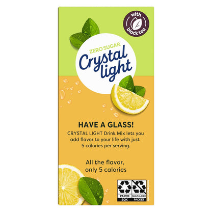 sweetened with aspartame and acesulfame potassium (phenylalanine warning noted on label)