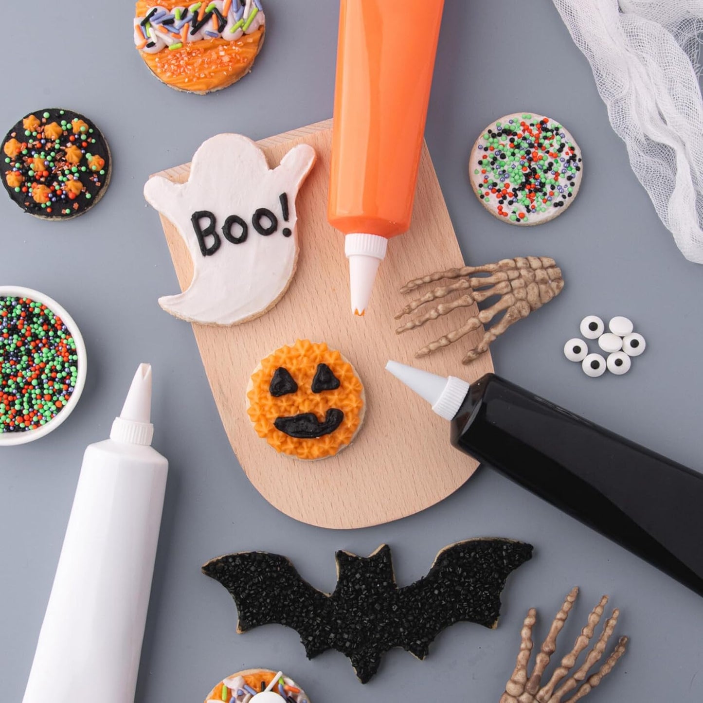 Sweets Indeed Halloween 6-Cell Sprinkle Jar – All-in-One Decorating Container for Clean, Clutter-Free Pantry Storage