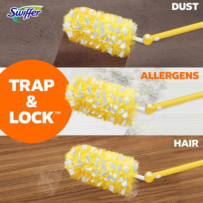 Swiffer Duster Kit with 3 ft Extendable Handle for Studio Apartment, Compact Starter Kit for Small-Space Living