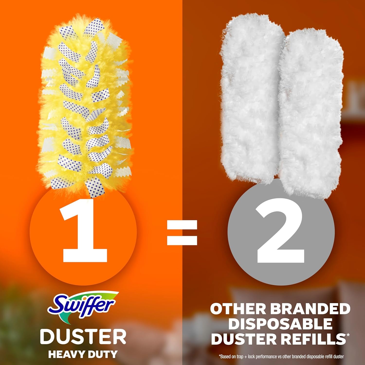 Swiffer Heavy Duty Duster Refills – Uncluttered Apartment Dusting, Simple Refill System 11 ct