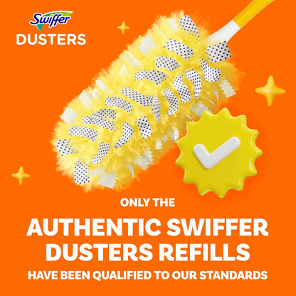 Swiffer Heavy Duty Pet Duster Refills – Bedroom & Living Room Allergen Removal for Cat and Dog Owners, Febreze Scent, 11 Count