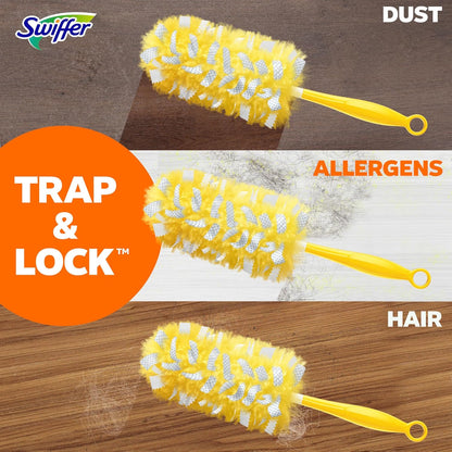 Swiffer Heavy Duty Pet Duster Refills – Bedroom & Living Room Allergen Removal for Cat and Dog Owners, Febreze Scent, 11 Count