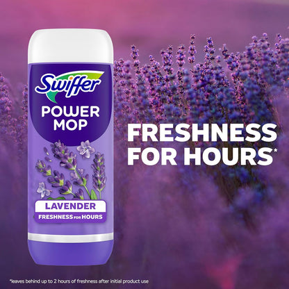 Swiffer PowerMop Lavender Floor Solution for Calming Bedtime Wind-Down Rituals, Triple Pack