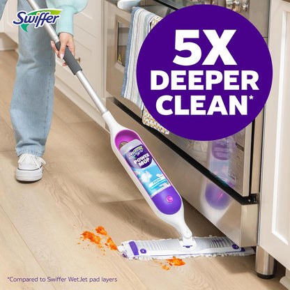 Swiffer PowerMop Multi-Surface Mop Kit for Home Office, Quick Daily Floor Refresh Between Meetings