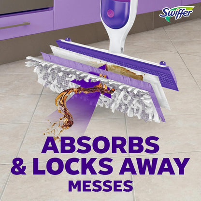 Swiffer PowerMop Multi-Surface Mop Kit for Small Apartments, One-Tool Floor Cleaning Without the Bucket