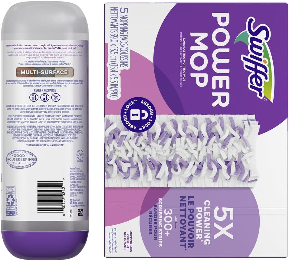 Swiffer PowerMop Refill – Home Office Floor Care for Focused Workdays